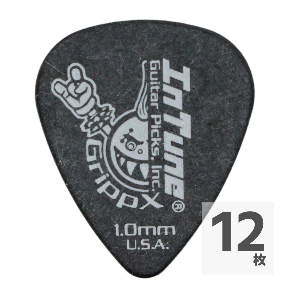In Tune Guitar Picks DGP1-B100 GrippX-Xb 1.00mm Black ギターピック×12枚