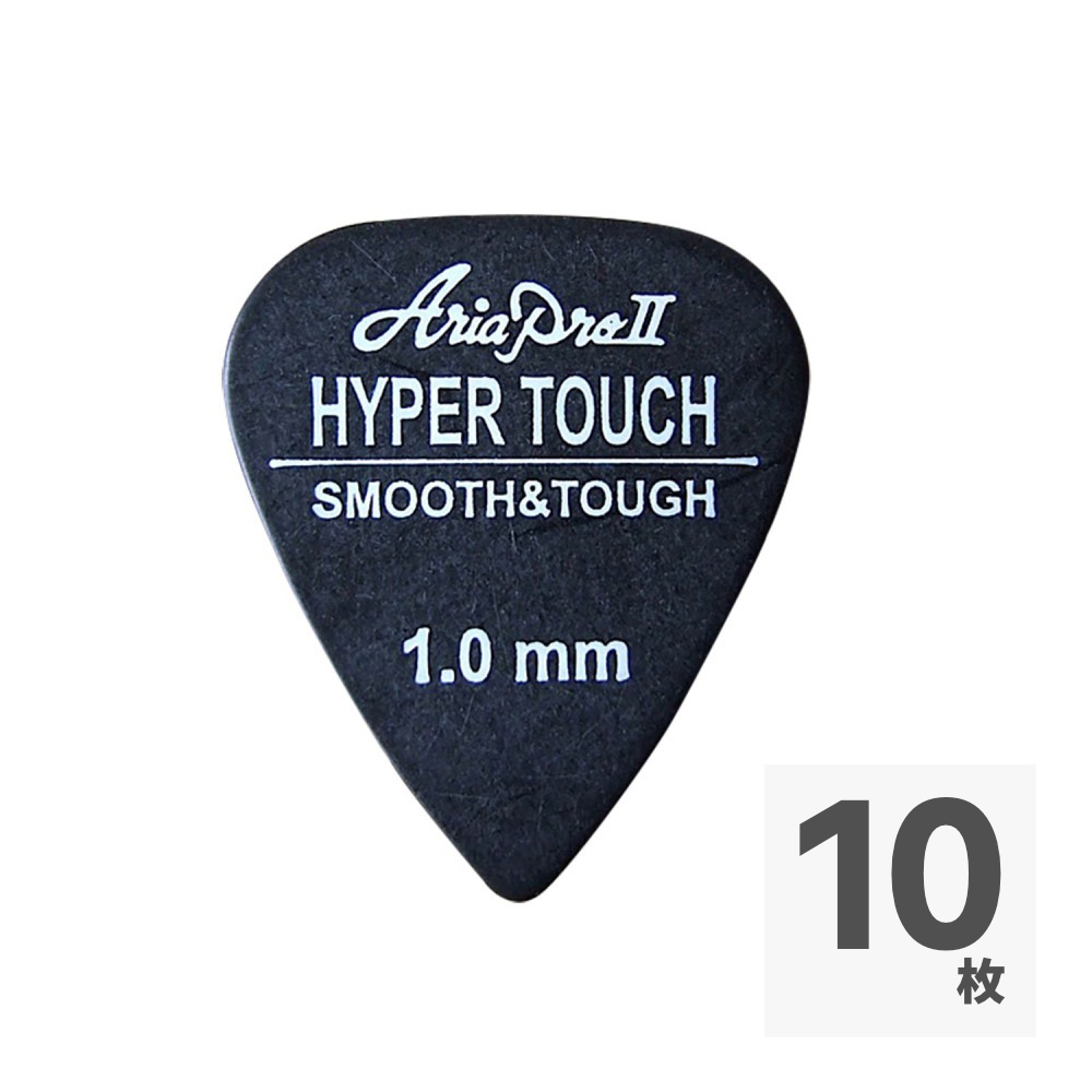 AriaProII HYPER TOUCH Tear Drop 1.0mm BK×10枚 ギターピック
