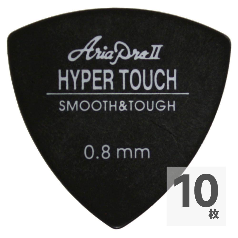 AriaProII HYPER TOUCH Triangle 0.8mm BK×10枚 ピック