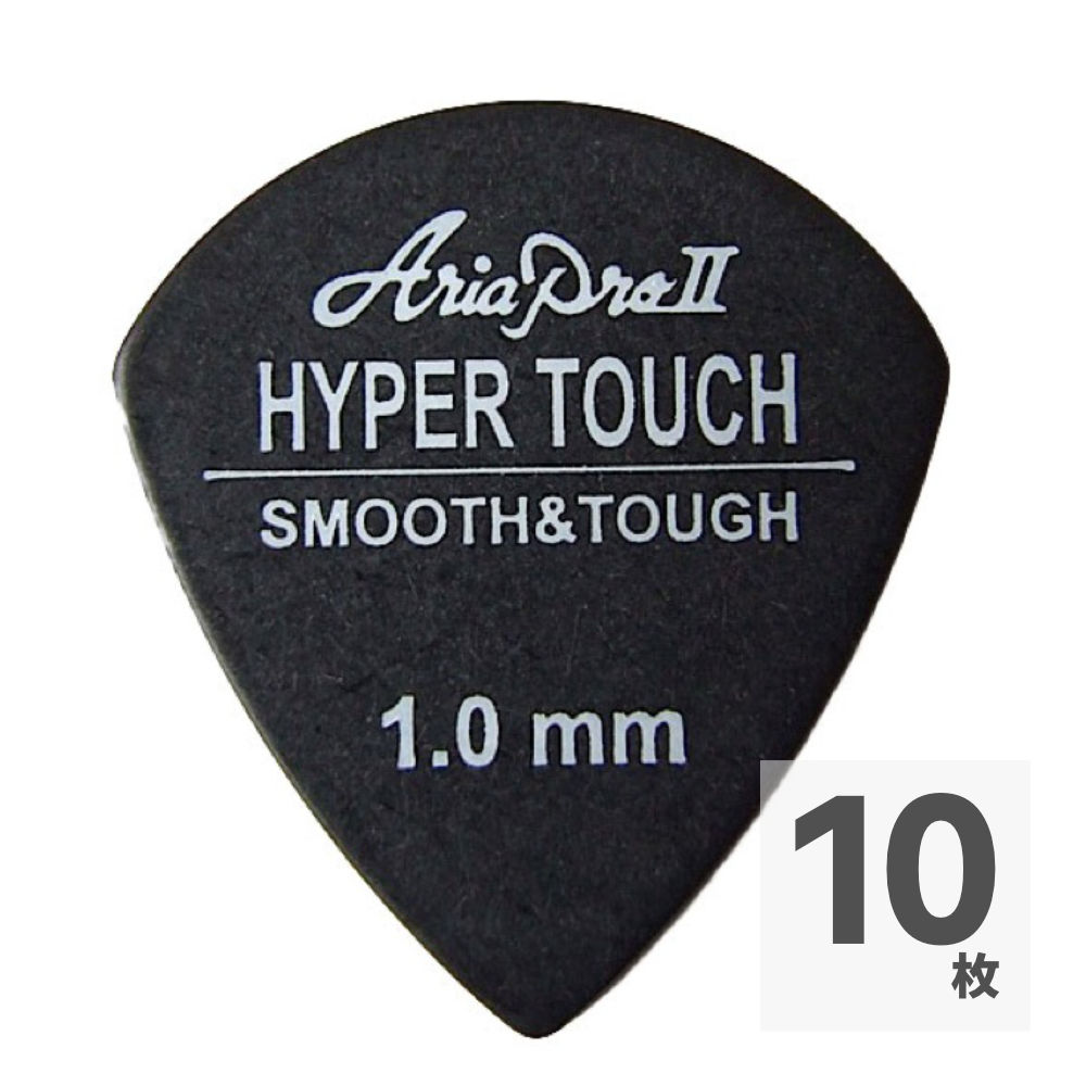 AriaProII HYPER TOUCH Jazz 1.0mm BK×10枚 ギターピック