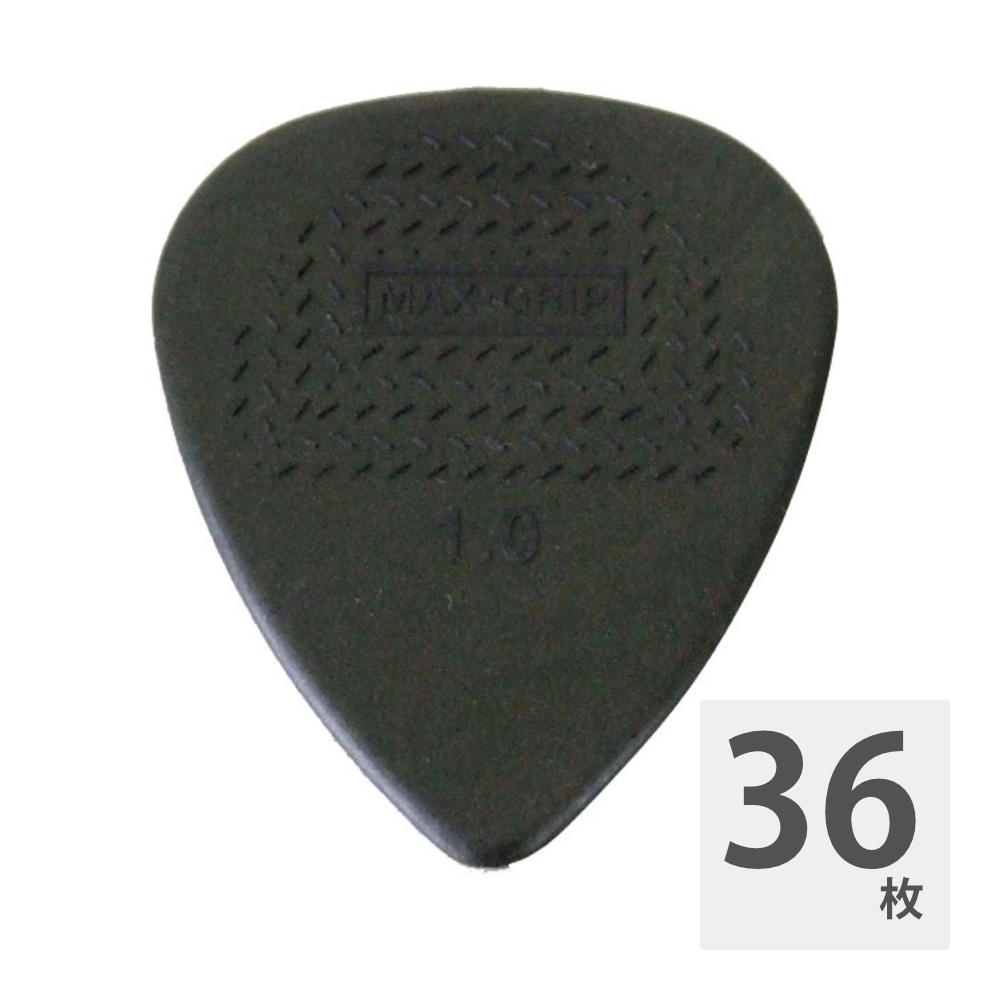 JIM DUNLOP MAXGRIP STD 1.00 449R10 BLACK ギターピック×36枚