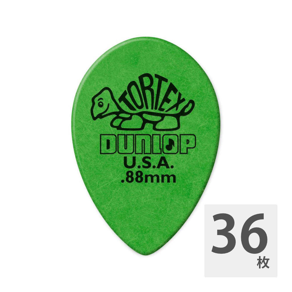 JIM DUNLOP 423R TORTEX SMALL TEAR DROP 0.88×36枚 ピック